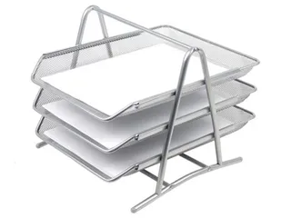 3 Brievenbakjes Mesh Metaal A4 Zilver - 3
