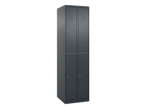 dubbeldekse locker,HxBxD 1850x500x500mm,2x2vak.,vak B 250mm