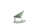 chaise à bascule HxlxP 800x660x830mm PP-assise vert assise H 380mm