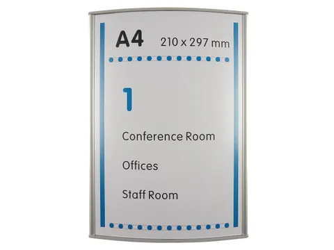 Menoor Deurbord Premium Gebogen A4