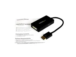 3 In 1 Reis Adapter: Displayport Naar Vga Dvi- Of Hdmi Adapter