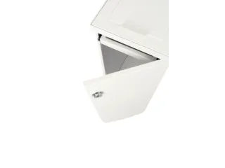 Modulaire Afvalbak met Deur en Zakhouder 55 Liter Wit - 3