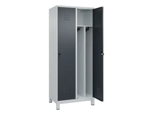 locker voor scheiding van kleding,HxBxD 1950x800x500mm,2vak