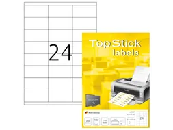 Etiketten universele labels A4 permanent 70x35mm Wit 2400 stuks