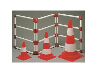 Verkeerskegel klasse 2 50 cm oranje/wit, per stuk - 1
