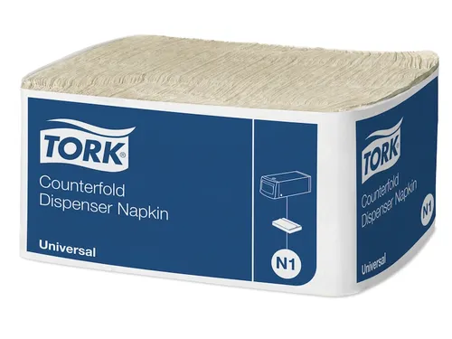 Tork 478094 dispenserservet counterfold naturel 1-laags