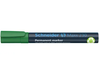 Marker Schneider Maxx 230 permanent ronde punt groen - 5