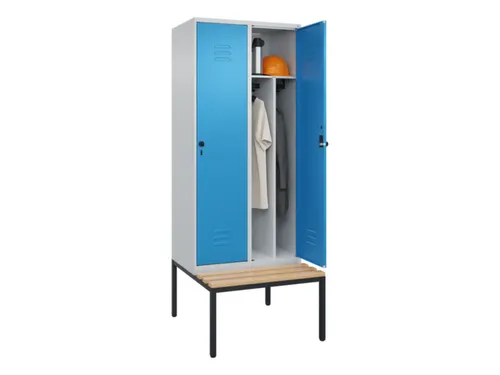 locker voor scheiding van kleding,HxBxD 2120x800x815mm,2vak
