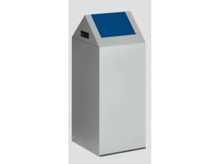 Afvalverzamelaar Zelfblussend 60 Liter 800X320X320Mm Klemring Blauw - 1