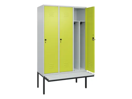 locker voor scheiding van kleding,HxBxD 2120x1200x815mm,3vak