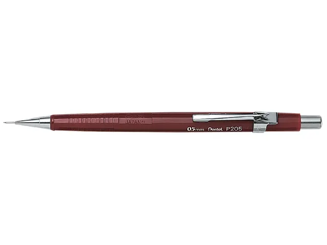 Vulpotlood pentel P205 0.5mm rood