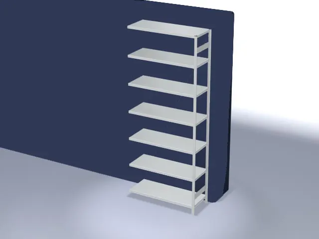 systeemstelling,aanbouwveld,HxBxD 3000x1310x535mm,vakl. 330kg