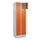 lockerkast,HxBxD 1950x600x500mm,2x5vakken,vak B 300mm,cil.-slot,sokkel