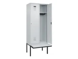 locker met bank,HxBxD 2120x800x815mm,2vak,vak B 400mm,cilinderslot