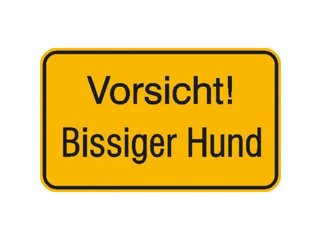 aanwijzingsbord,Pas op! Bijtende hond,aluminium gemerkt,gemoffeld