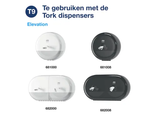 Toiletpapier Tork SmartOne Mini T9 advanced 2-laags 620 vel wit 472193