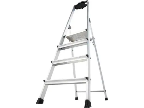 trapladder,eenzijdig,4trede(n),balk L 1,8m,aluminium