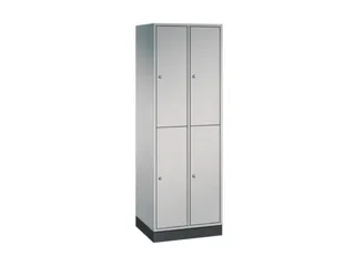 Dubbeldekse garderobekast,HxBxD 1950x620x500mm,2x2vak.,vak B 260mm - 2