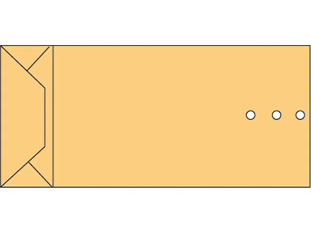 Envelop Quantore Monsterzak 120x285x50mm 120gr Bruin