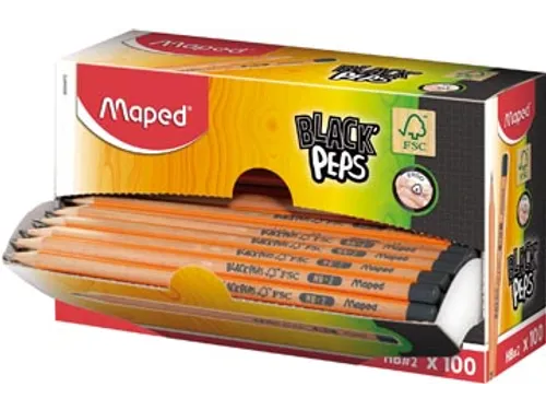 potlood Black'Peps HB zonder gum karton display