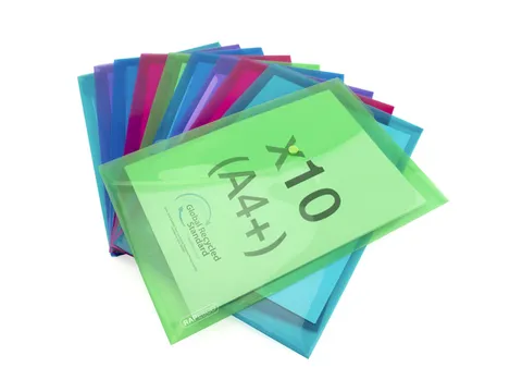 documentenmappen A4+ assorti 10 stuks