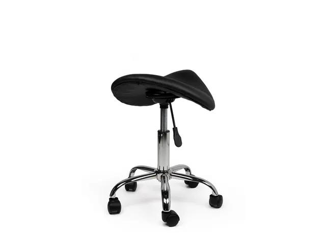 Siège amazone Office Bas roulettes dures noir