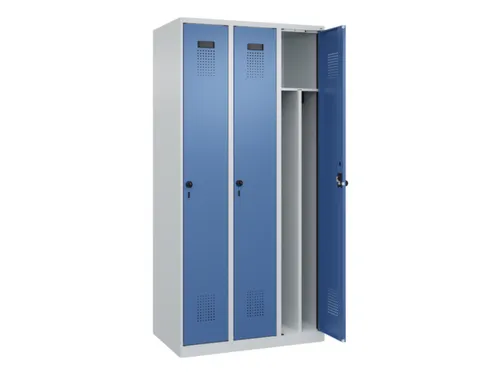 locker voor scheiding van kleding,HxBxD 1850x900x500mm,3vak