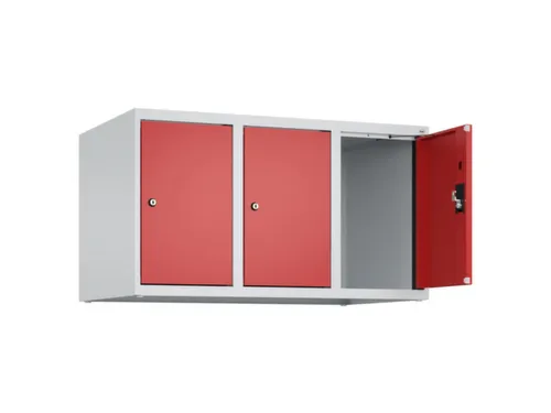 opzetkast,v. locker,3vak.,vak B 300mm,HxBxD 500x900x500mm,cilinderslot