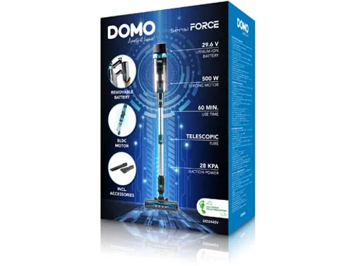 DOMO Steelstofzuiger BLDC 2-in-1