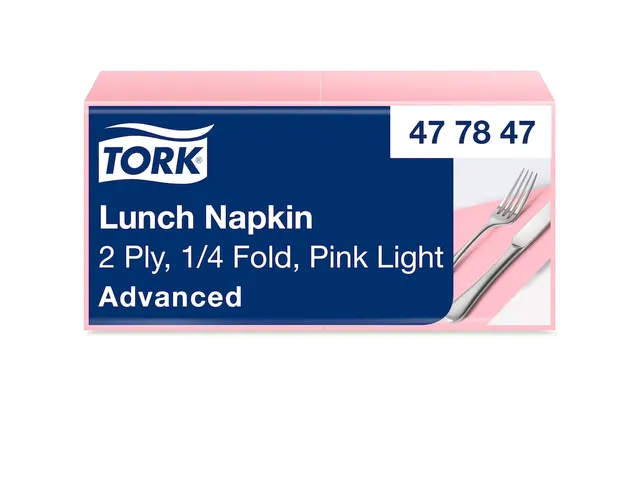 Tork 477847 Lunchservet Advanced Roze 33x33cm