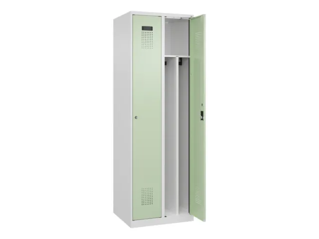 locker voor scheiding van kleding,HxBxD 1850x600x500mm,2vak