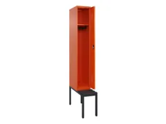 locker met bank,HxBxD 2120x300x815mm,1vak,vak B 300mm,cilinderslot