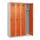 locker voor scheiding van kleding,HxBxD 1850x1200x500mm,4vak