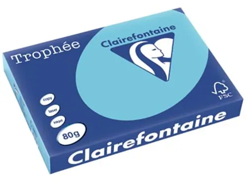 Trophée Pastel gekleurd papier A3 80 gram 500 vel Helblauw