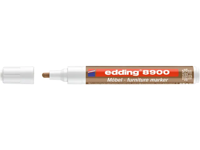 Viltstift edding 8900 meubelmarker notenhout licht