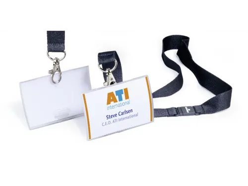 Durable Badge Click Fold Met Textielkoord 54x90mm