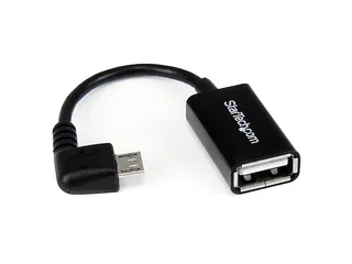 12 cm rechtshoekige micro-USB-naar-USB-OTG-hostadapter M/F - 1