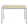 Tafel Vierkant 120x80 Cm Rechthoekig Frame Aluminium Blad Esdoorn