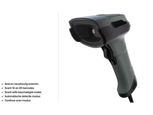 Safescan 330-W Barcodescanner met standaard 1D en 2D barcodes USB-A