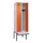 locker met bank,HxBxD 2120x600x815mm,2vak,vak B 300mm,cilinderslot
