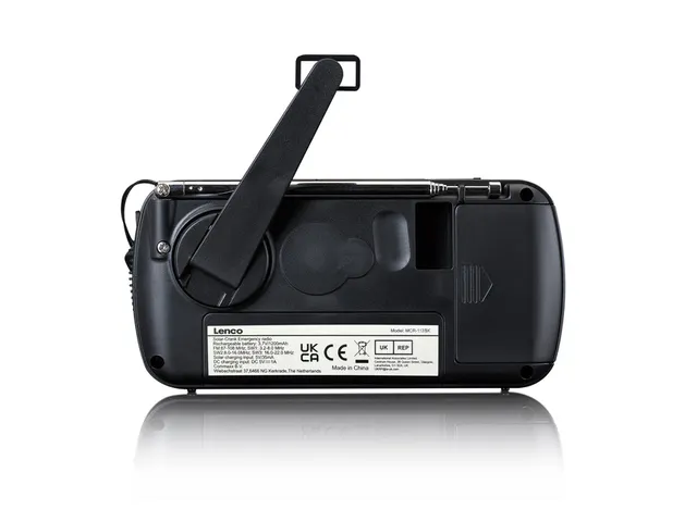 Lenco MCR-113BK Draagbare opwindbare noodradio, zaklamp en powerbank