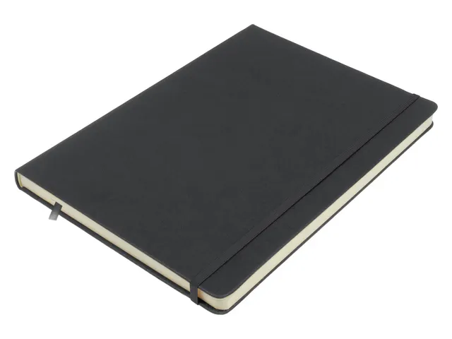 Schetsboek Kangaro A4 cold grey PU HC 80 vel 140gr roomwit met elastie
