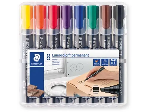 permanent marker Lumocolor 350, 8 stuks