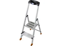 trapladder,eenzijdig,2 XXL treden,balk L 1m,aluminium