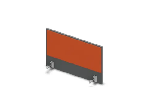 opzetpaneel bureau aanbouw zijkant MS-donkergrijs BN3012-oranje 800mm