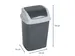 Afvalemmer MAULswing 5 Liter Grijs