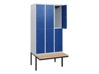 Dubbeldekse dekenkist,HxBxD 1950x900x815mm,3x2vak.,vak B 300mm - 2