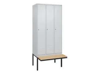 locker voor scheiding van kleding,HxBxD 2120x900x815mm,3vak - 1