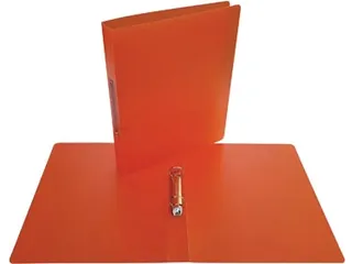 Ringmap voor ft A4, uit PP 2 ringen van 25mm transparant Oranje - 4