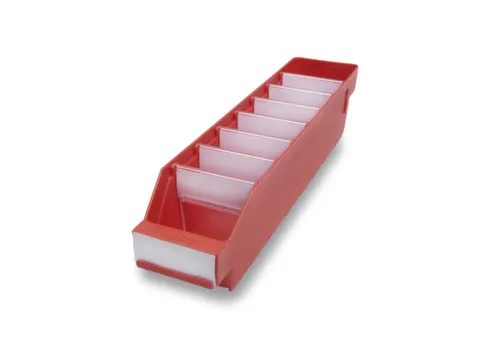 Stellingbakken Pp Hxbxd 95X90X400Mm Rood